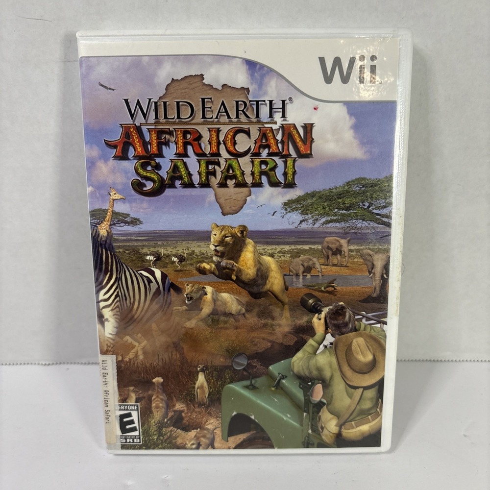 Wild Earth African Safari Nintendo Wii CIB Complete 2008 Majesco RVL-P-RWDE